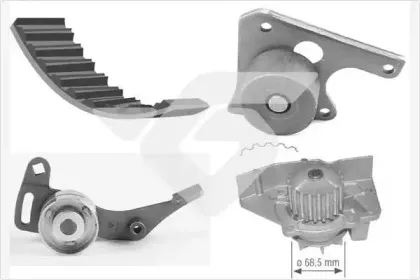 KH 01WP12 HUTCHINSON Водяной насос + комплект зубчатого ремня